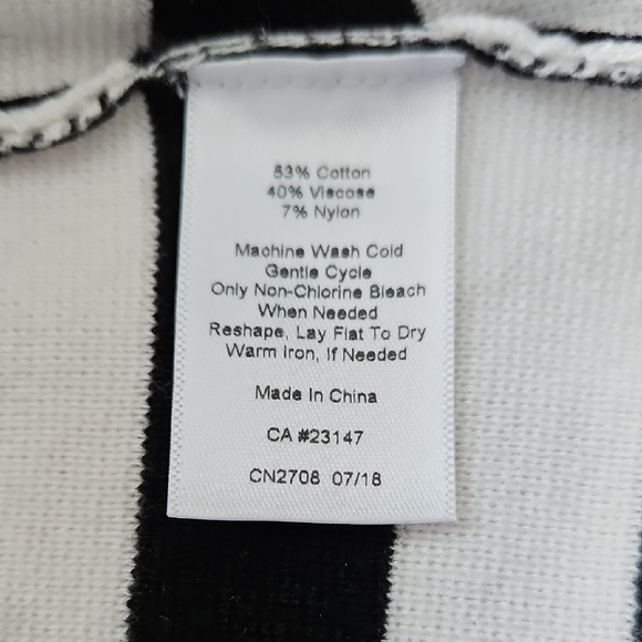 Talbots Black and White Striped Women's Sweater - Picture 5 of 5